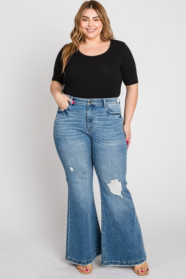 Curvy Super High 70’s Flare Jeans