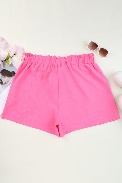 Curvy Rose Paper Bag Shorts