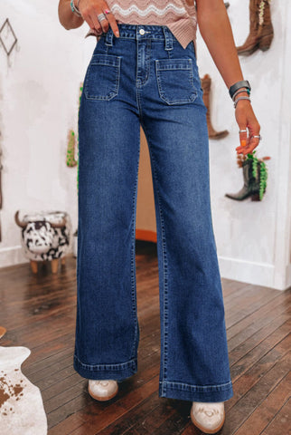 Sail Blue High Rise Jeans