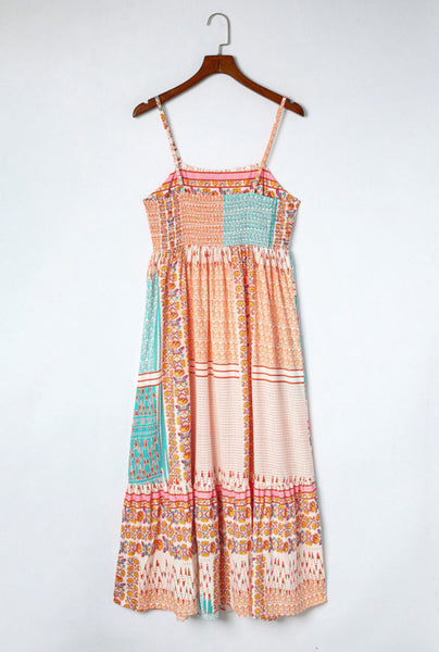 Boho Patchwork Sun Dress