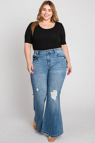 Curvy Super High 70’s Flare Jeans