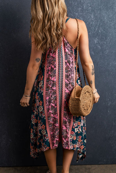 Long Bohemian Floral Sundress