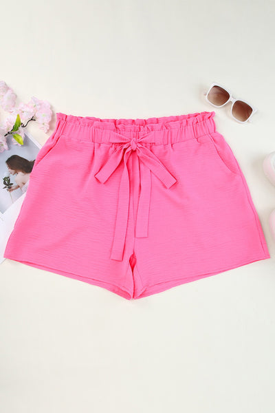 Curvy Rose Paper Bag Shorts