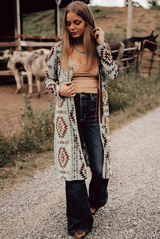 Brown Aztec Cardi