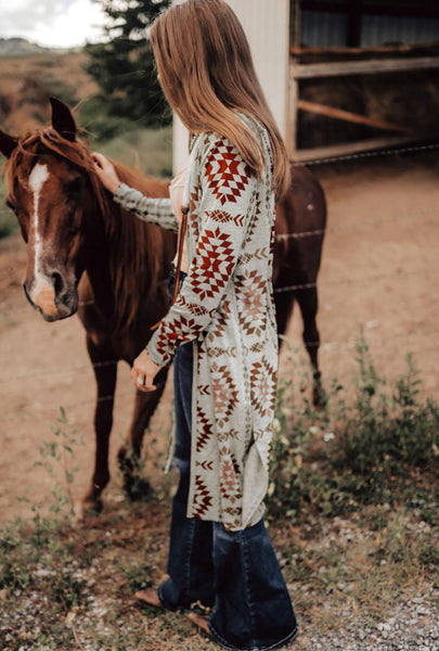 Brown Aztec Cardi