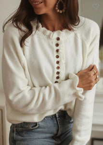 Dana Ruffle Sweater